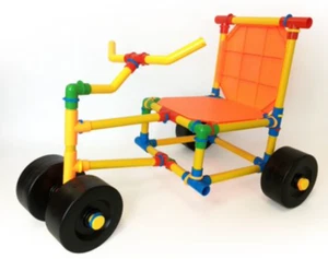 New Tubelox 120 Piece Set Life Size Toy Building Kit ~ Build Create Team Work - Picture 1 of 4