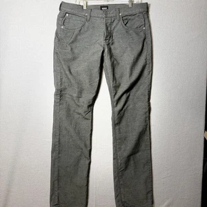 Hudson Jeans Cord Herren 34 Grau Byron Straight Denim Hose Made in USA - Bild 1 von 9