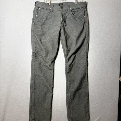 Мужские прямые джинсовые брюки Hudson Jeans Corduroy 34 цвет серый Byron сделано в США - Изображение 1 из 4