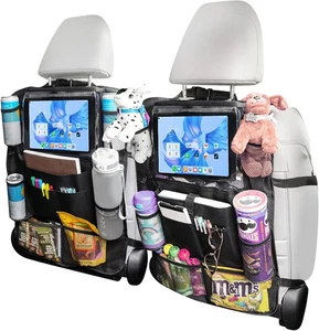 2 Pcs Car Auto Seat Back Multi-Pocket Storage Bag Organizer Holder Travel Hanger - Imagen 1 de 6