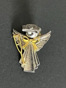 Vintage angelo infermiera bicolore gilet bavero cappello spilla angelo custode guaritore - Foto 1 di 7