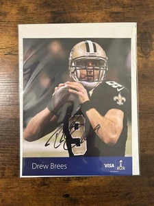 Drew Brees Signed Visa Promotional Flyer Autographed Original - Picture 1 of 3