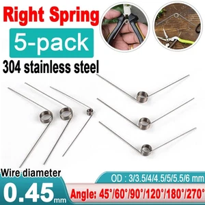 V-type Torsion Spring 45°-270° Degree Trash Can Cover Hairpin Torsion Spring - Picture 1 of 29