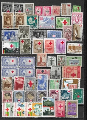 RED CROSS   STAMPS. All Different. Mint and Used. - Image 1 of 2