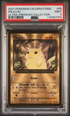 PSA 9- 2021 Pokemon Celebrations UPC PIKACHU Gold Metal Card #58 (3769) - Image 1 of 2