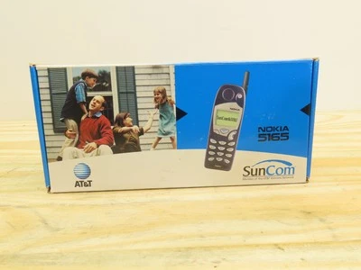 Teléfono celular inalámbrico Nokia 5165 azul AT&T de colección sin probar Foto 1 de 4