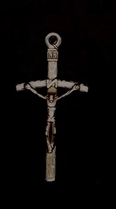 Colgante Cruz Crucifijo Jesús Vintage Tono Plata - Imagen 1 de 7