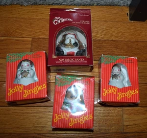 Jolly Jingles Porcelana Pintada a Mano ÁNGEL Adorno Navidad con Caja 1986 - Imagen 1 de 7
