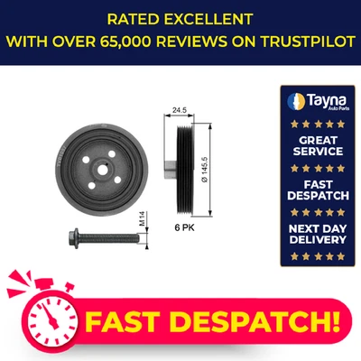 Polea cigüeñal (TVD) se adapta a Ford Courier 1.8D 00 a 03 puertas calidad 1711500 Foto 1 de 4