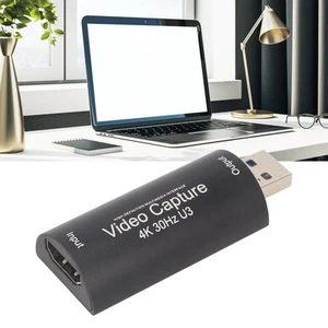 Videoerfassungskarte 1080P 60Fps 4K 30 Hz USB 3.0 Plug-and-Play High Defini KUI - Photo 1/22