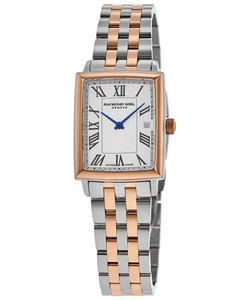 Nuevo reloj para mujer Raymond Weil Toccata cuarzo esfera blanca 5925-SP5-00300 - Imagen 1 de 4