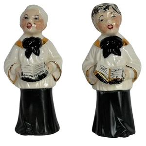 Keramik Chorknabe Figuren Set 2 Weihnachtslieder Hymnen Vintage 50er MCM - Bild 1 von 24