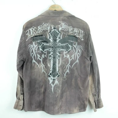 Eighty Eight Men's Medium Shirt Y2K Cyber Goth Grunge Skater Cross NUMETAL - Image 1 of 4