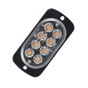 1*12V-24V 24W Universal Car Truck 8-LED Emergency Flash Light Signal Lamp 6500K - Picture 1 of 6