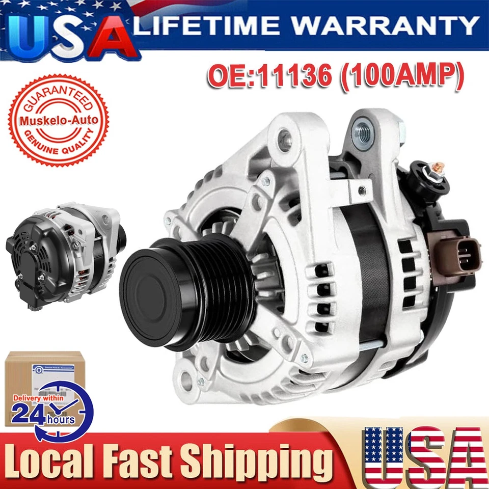 Alternator For For Toyota Camry 2007-2016 Avalon 2005-2015 Venza 2009-2012 3.5L - Imagem 1 de 4