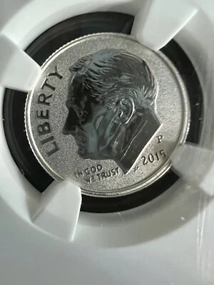 2015 P REVERSE PROOF SILVER 10C NGC PF69 MARCH DIMES SET EARLY RELEASES US MINT - Image 1 of 4