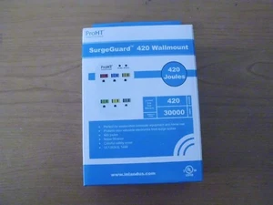 1 PK Inland SurgeGuard 6 Outlet Wall Extender Surge Protector-2 Indicator Lights - Picture 1 of 1