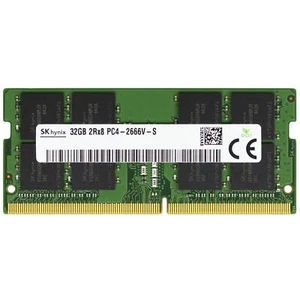 Hynix 32GB DDR4 2666 MHz PC4-21300 SODIMM 260-Pin 2Rx8 Laptop Memory RAM 1x 32G - Picture 1 of 2