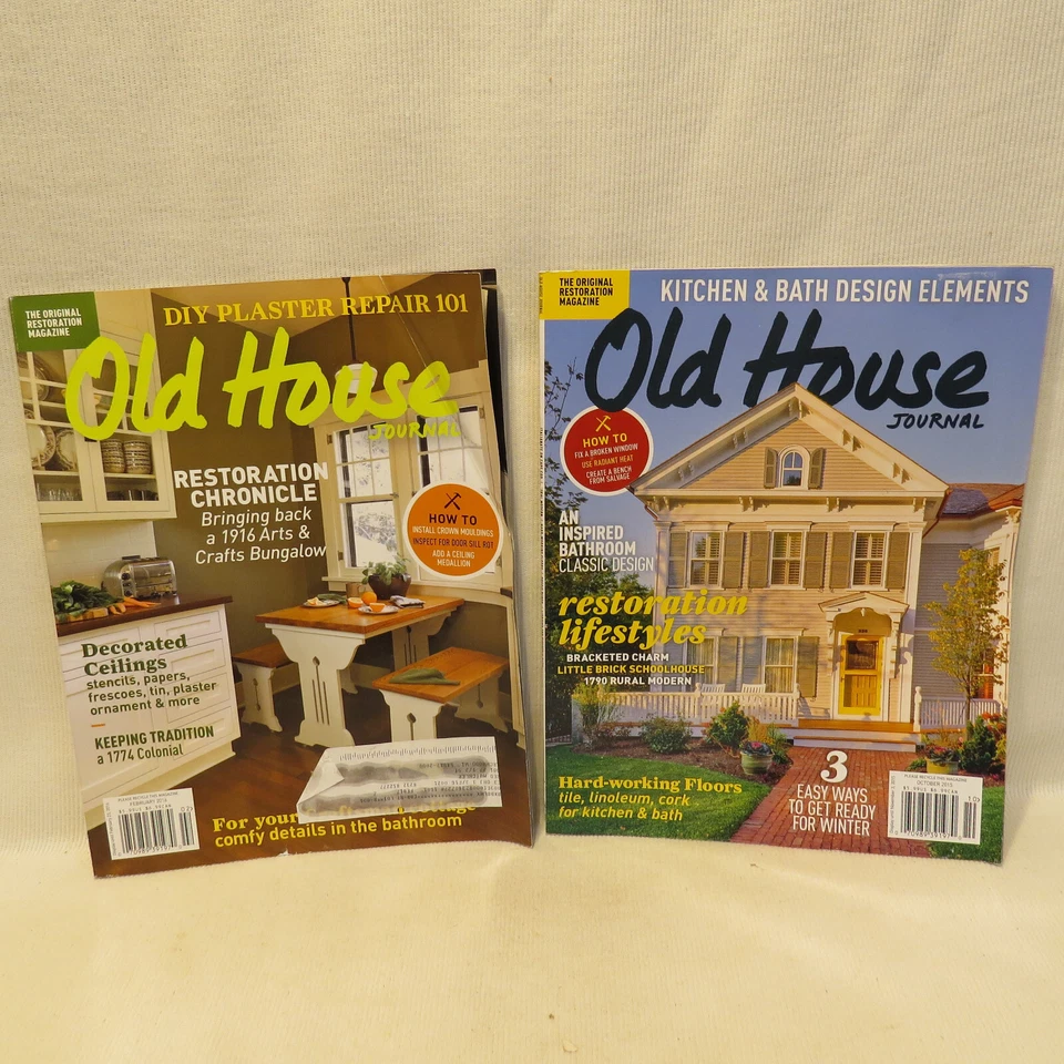 Old House Journal Magazine Lot of 2 October 2015 February 2016 Beautiful Ideas! - Image 1 of 4