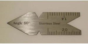 Ingenieure 60 Grad Metrisch Mitte Anzeige Winkel Messgerät - Bild 1 von 1