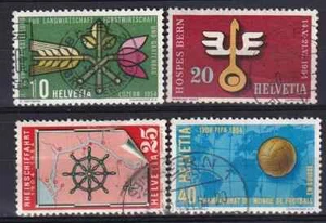 Suiza 1954 Yvert 544/47 propaganda usado en muy buen estado - Imagen 1 de 1