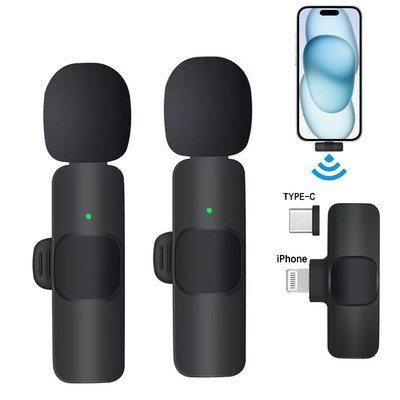 Lavalier Microphone Wireless Audio Video Reco...