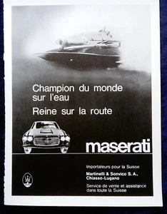 Maserati 3500, originale Werbung 1965 - Picture 1 of 1