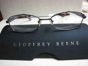 MARCOS DE GAFAS GEOOFFREY BEENE Estilo ADAPTADOS en PÚRPURA 52-17-135 CON Estuche - Imagen 1 de 4