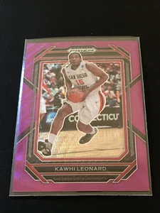 2023 Panini Prizm Draft Picks Kawhi Leonard Purple Wave # 60- Aztecs - Picture 1 of 2