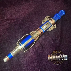 Doctor Who 12th Sonic Blue Metal Screwdriver Lights Sounds Twelfth Dr Character - Picture 1 of 16