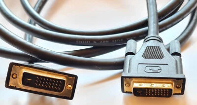 ~ 3 m  Monitor Anschluß-Kabel DualLink DVI-D auf DVI-D Auflösung 2560x1600 60Hz - Bild 1 von 2