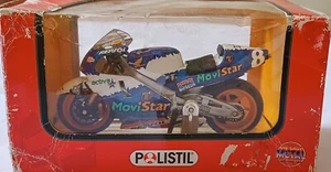 Polistil Moto Honda Pons Movistar 500. Mint boxed, scala 1/18 - Foto 1 di 1