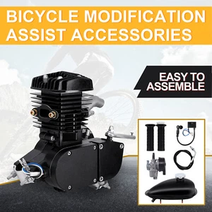 2-Takt 50CC Moteur Motorisierte Gas Fahrrad Benzinmotor Fahrrad Set - Bild 1 von 9