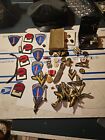 Lot Of Vintage Military Pins And Buttons And Patchs