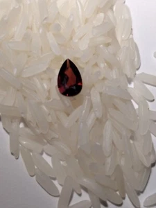 Natural Genuine Garnet Stone! 8x5 mm Pear Faceted Cut AAA Grade 0.96 Ct. - Picture 1 of 6