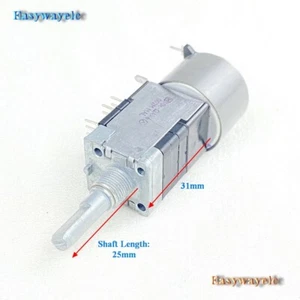 Panasonic MAL 6-Gang A10K 10K Audio Taper Motorized Potentiometer 25mm D Shaft - Picture 1 of 5