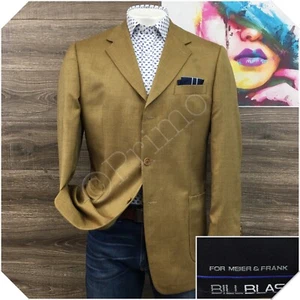 VINTAGE BILL BLASS Mens Blazer Sport Coat Casual Jacket Size 42L Wool Silk Suit - Picture 1 of 13