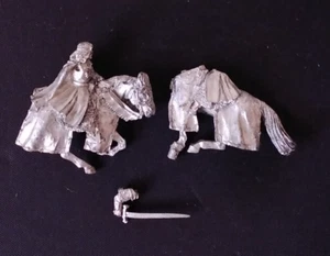 Warhammer LOTR Lord of the Rings Aragon Mounted Metal - Picture 1 of 3