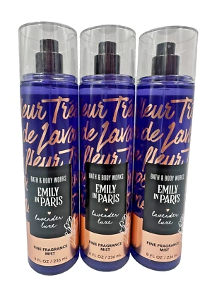 Bath & Body Works LOT 3 Emily In Paris Lavender Luxe Fragrance Mist Spray 8 oz - Image 1 of 2