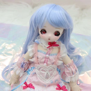 Bambola 1/4 BJD giunto vinile duro trucco viso ragazza cartone animato occhi stile infermiera regalo - Foto 1 di 10