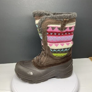The North Face Boots Girls 6 Youth Shellista Lace Novelty Insulated Winter Snow - Picture 1 of 9