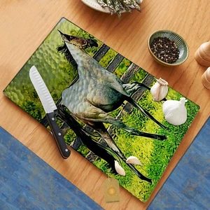 Blue Roan Tennessee Walker Horse Glass Cutting Board Hot Plate Trivet - Picture 1 of 1