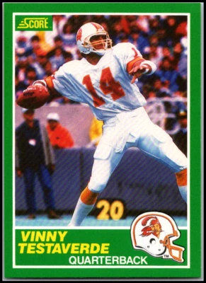 1989 Score   #224 Vinny Testaverde FREE SHIPPING! - Image 1 of 2