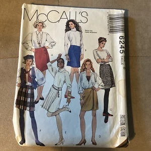 McCall’s Sewing Pattern #6245 Misses Size 6 Wrap Skirts in 2 Lengths - Picture 1 of 4