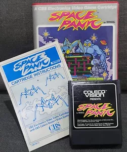 CBS COLECO VISION SPACE PANIC VIDEO GAME CARTRIDGE - Picture 1 of 7