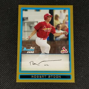 2009 Bowman Draft Robert Stock Gold #BDPP39 St. Louis Cardinals 1st Bowman - Picture 1 of 2