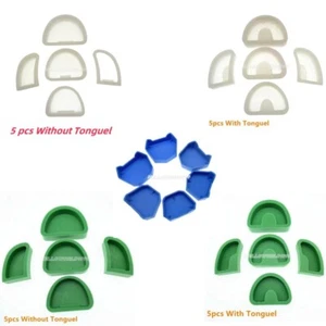 5pz Stampi Base Modello Gesso Silicone Laboratorio Odontotecnico Stampo Dentale Base Gesso - Foto 1 di 14