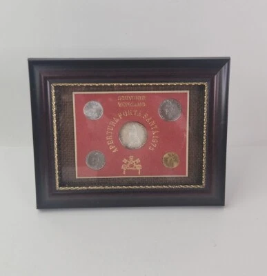 JUEGO DE MONEDAS DE PLATA TONIFICADA RECUERDO DEL VATICANO 1975 CIUDAD VATICANA  Foto 1 de 4