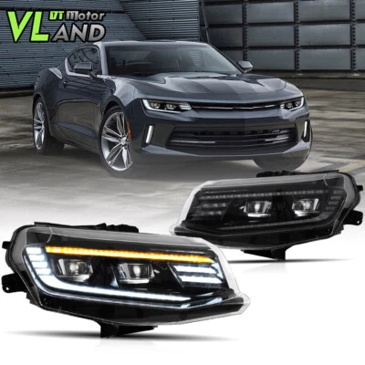 Faros proyectores LED VLAND para Chevrolet Camaro LS LT SS Animation 2016-2018 Foto 1 de 4