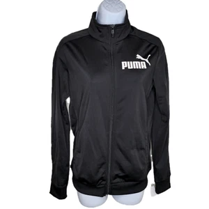 Puma kleine schwarze Laufjacke mit Reißverschluss Logo neu mit Etikett Unisex - Bild 1 von 7
